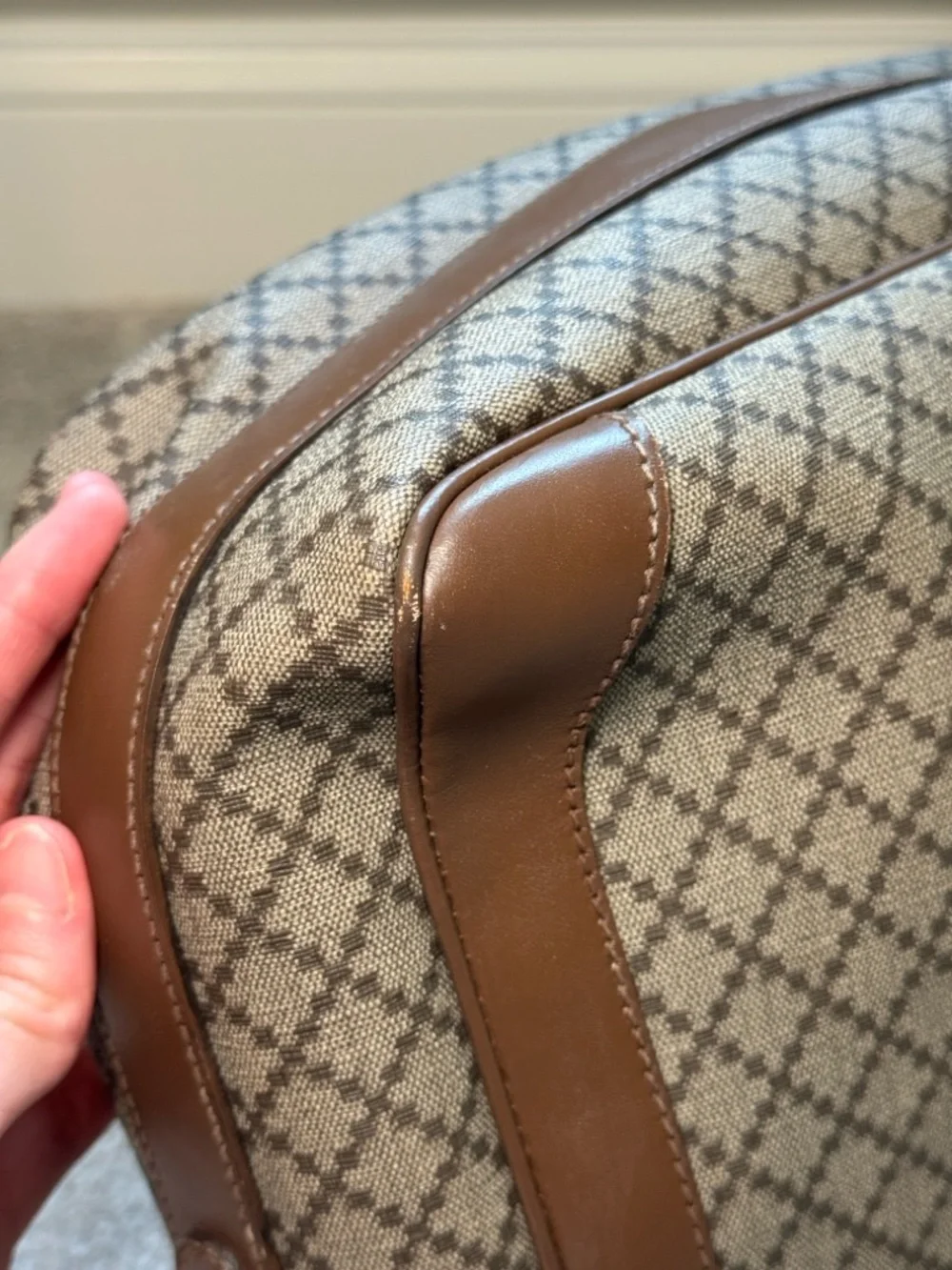 GUCCI Diamante Coated Canvas Messenger Bag - Picture 15 of 16